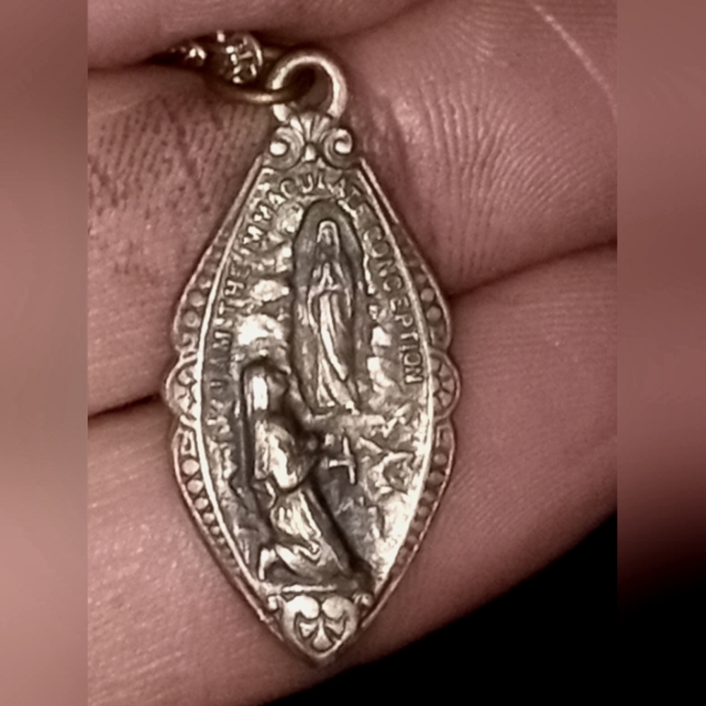 925 I am the immaculate conception pendant with chain